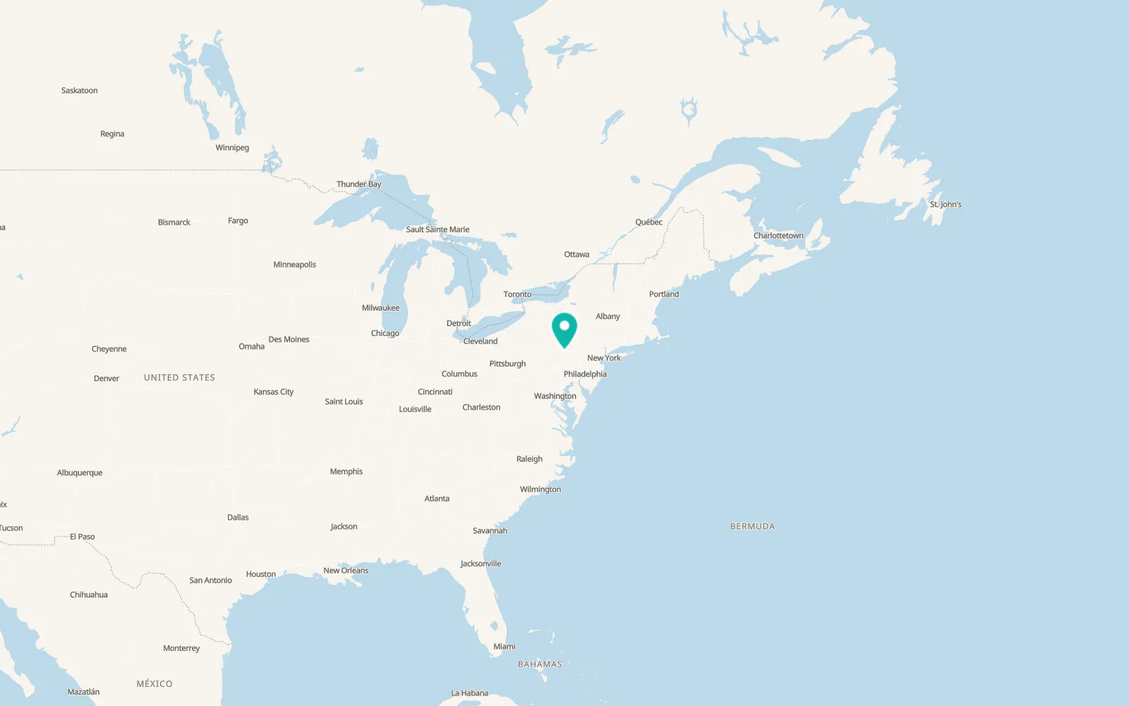 Map of Catawissa
