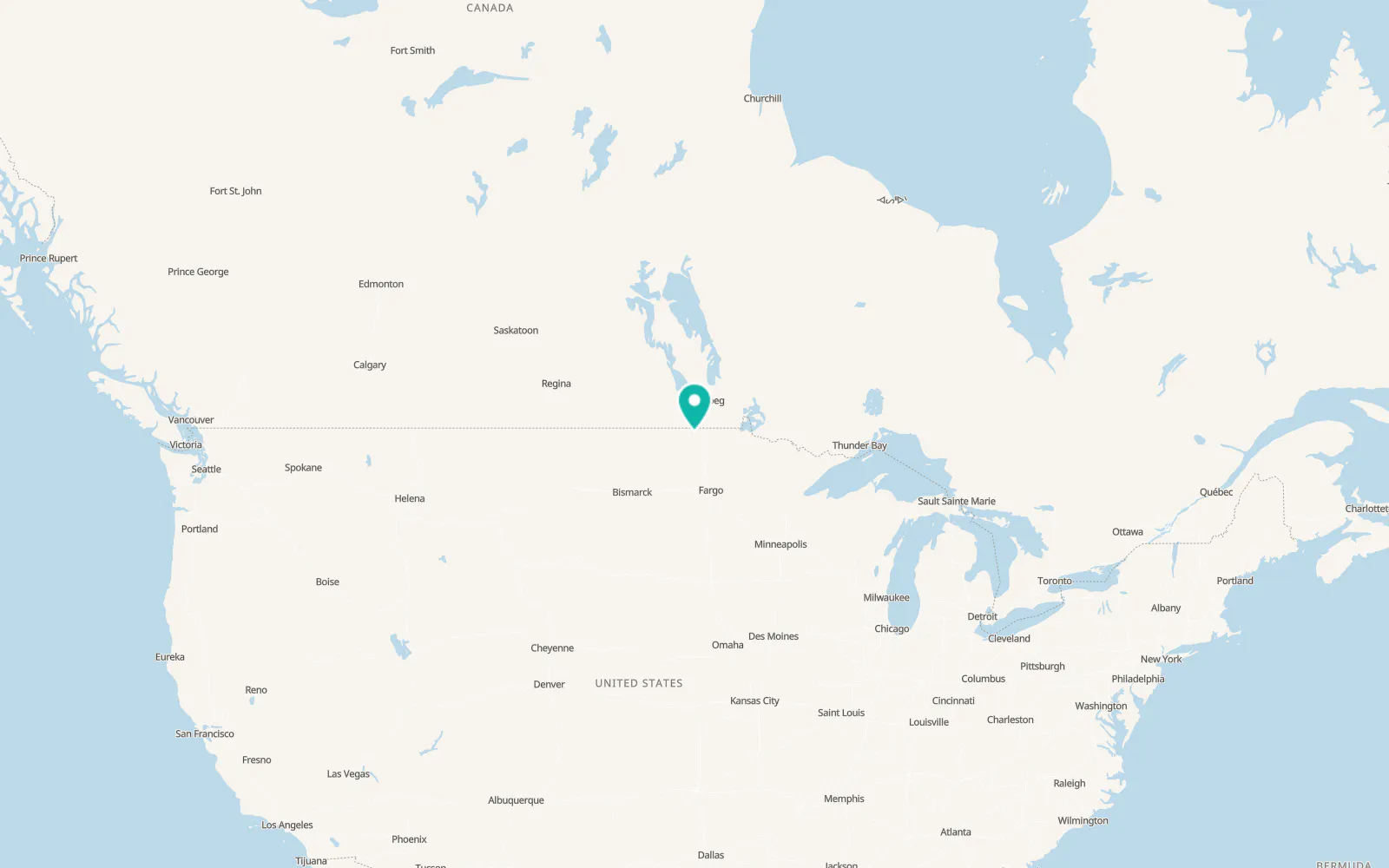 Map of Cavalier