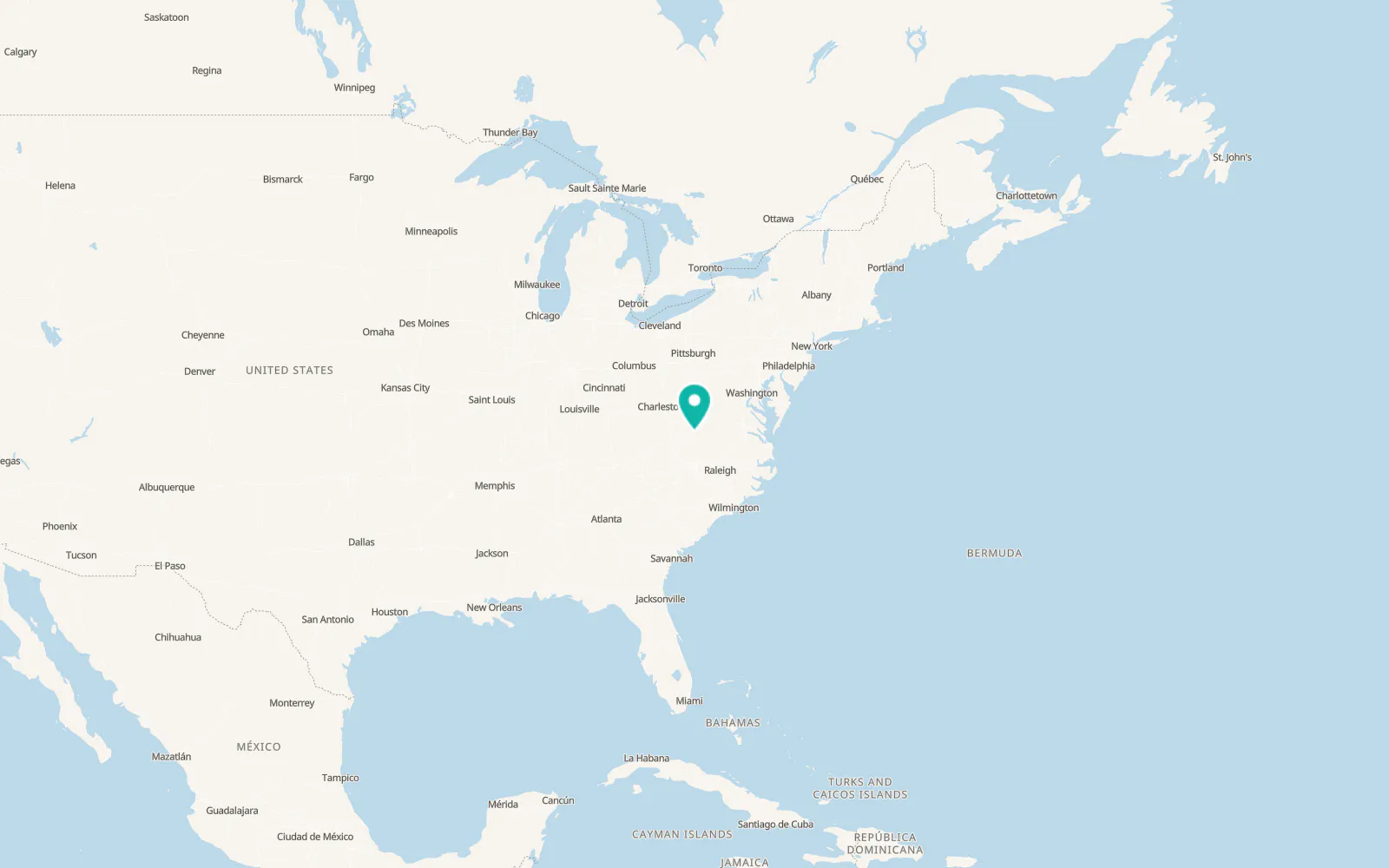 Map of Cedar Bluff