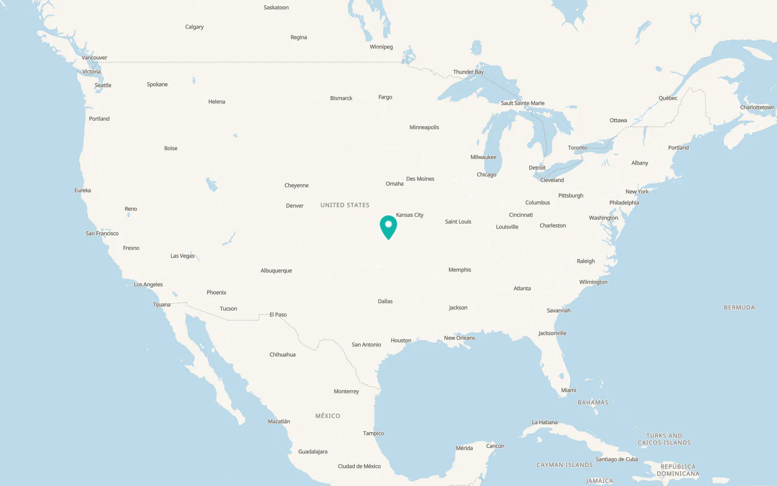 Map of Cedar Vale