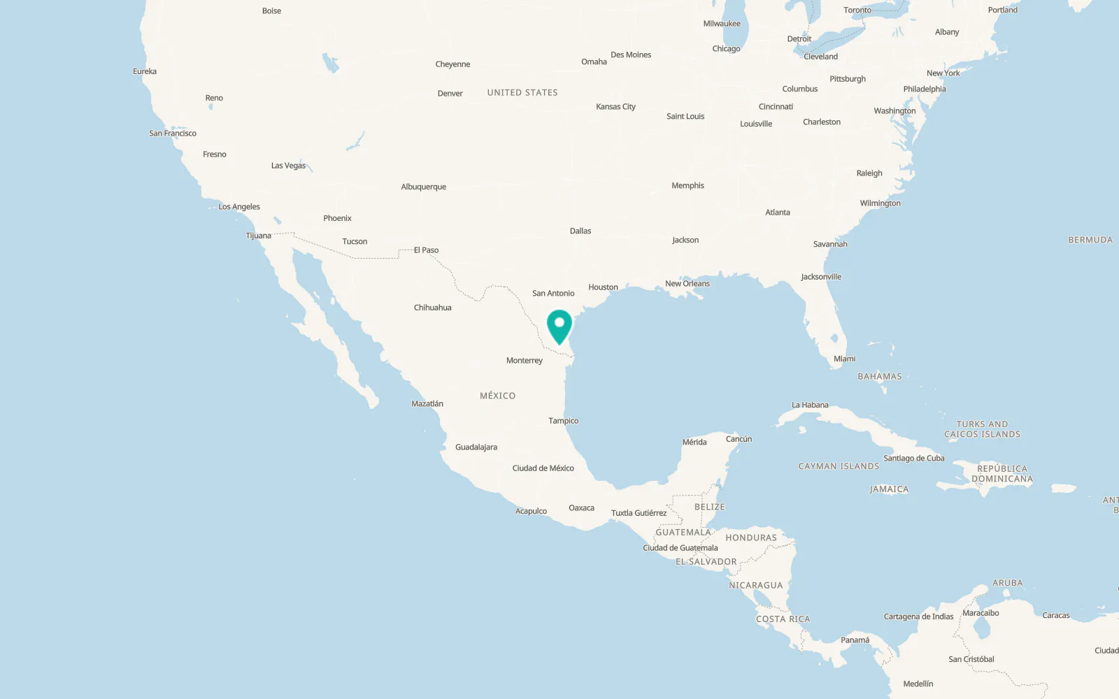 Map of César Chávez