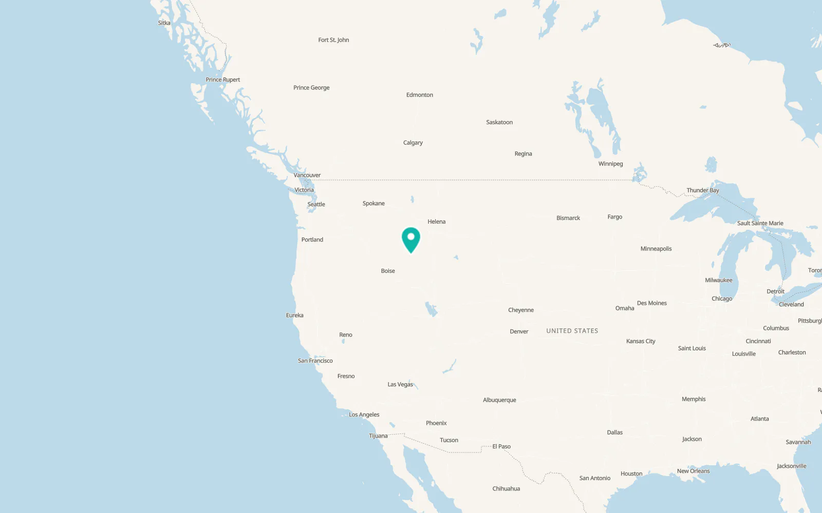 Map of Challis