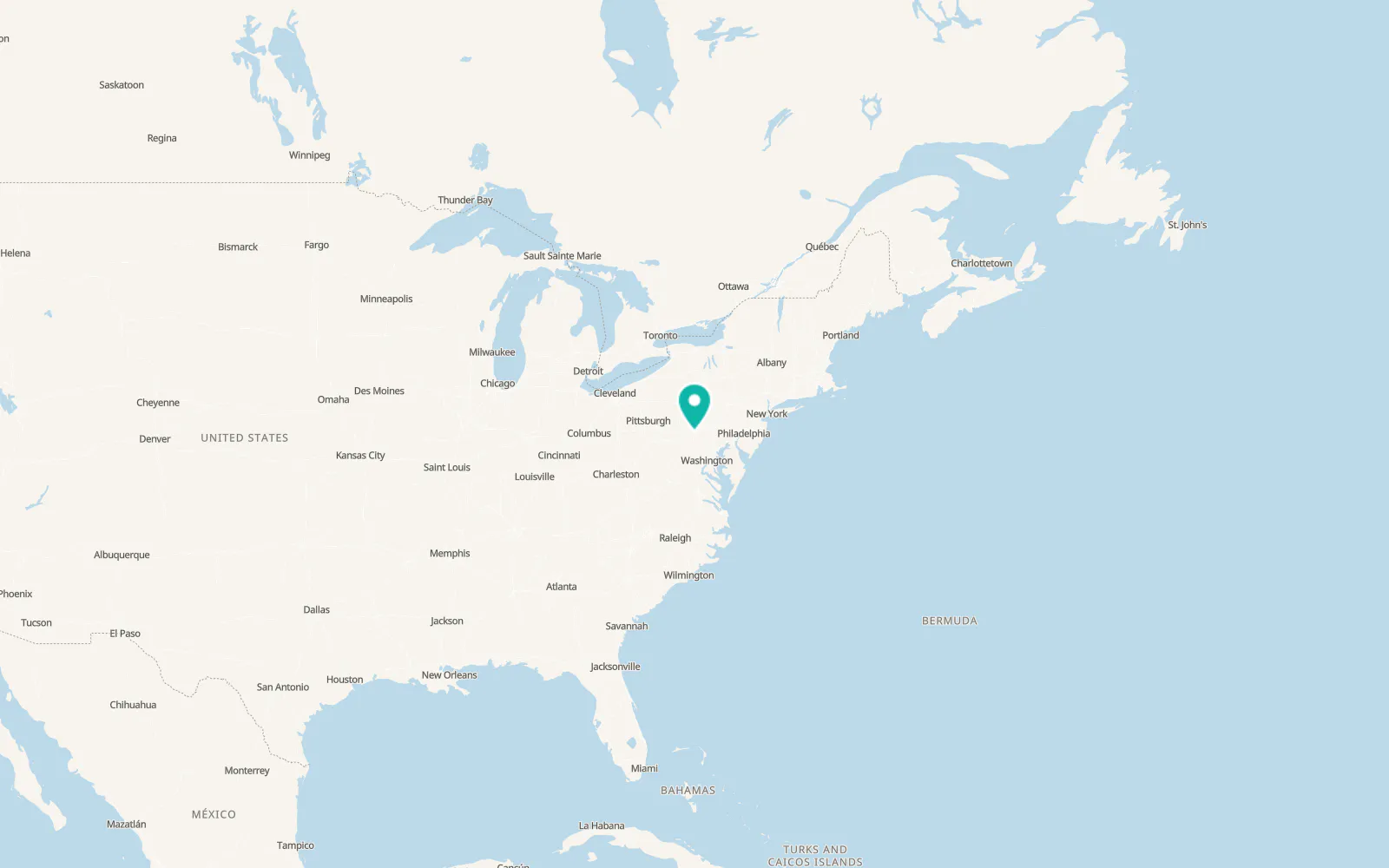 Map of Chambersburg