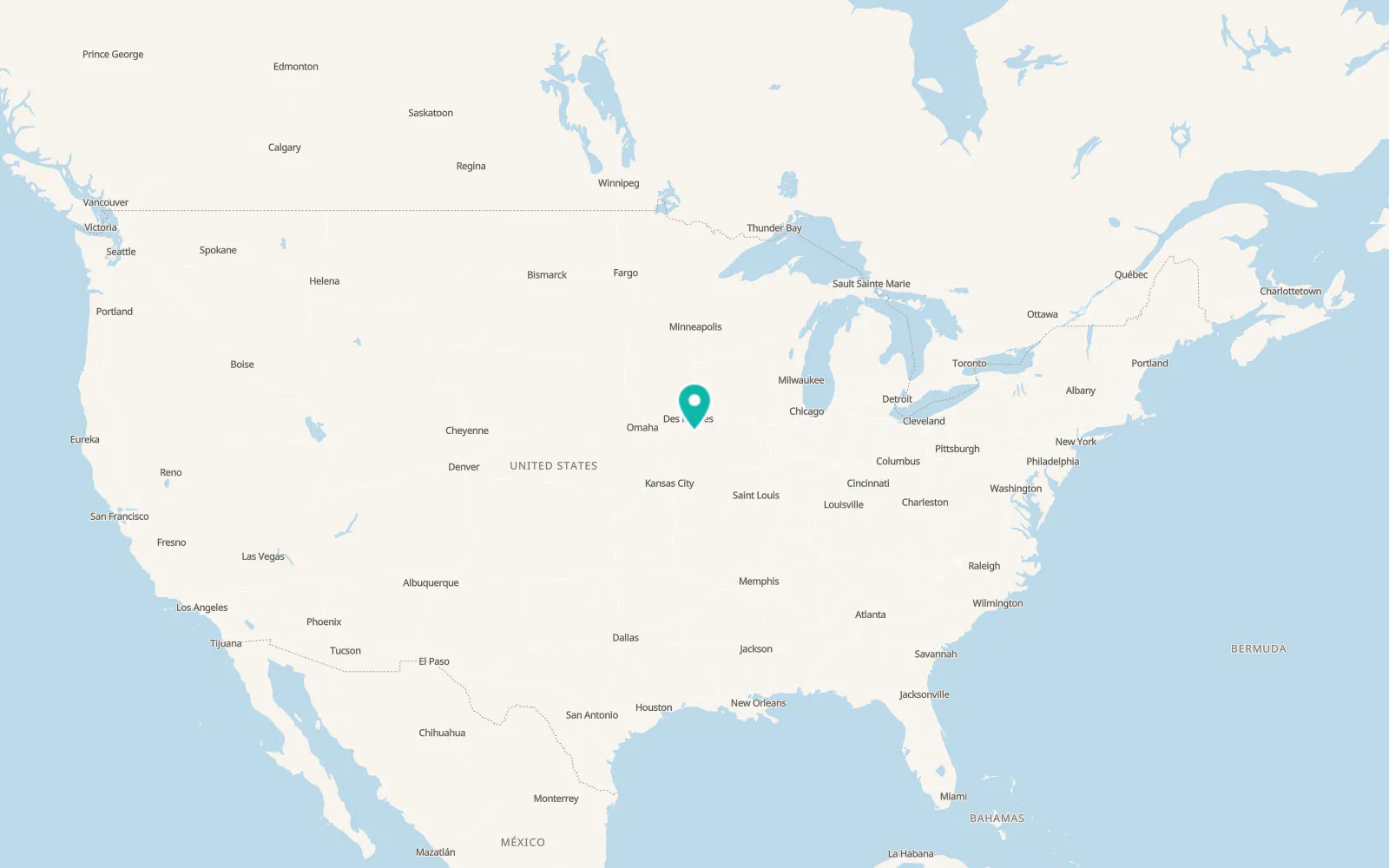 Map of Chariton