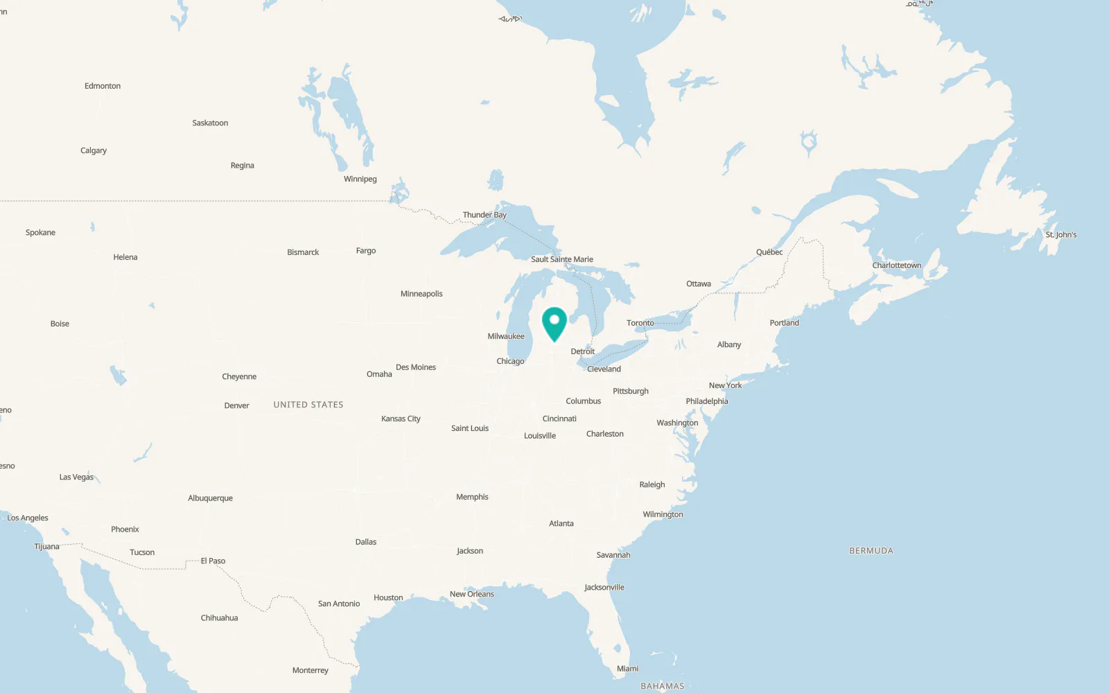 Map of Charlotte