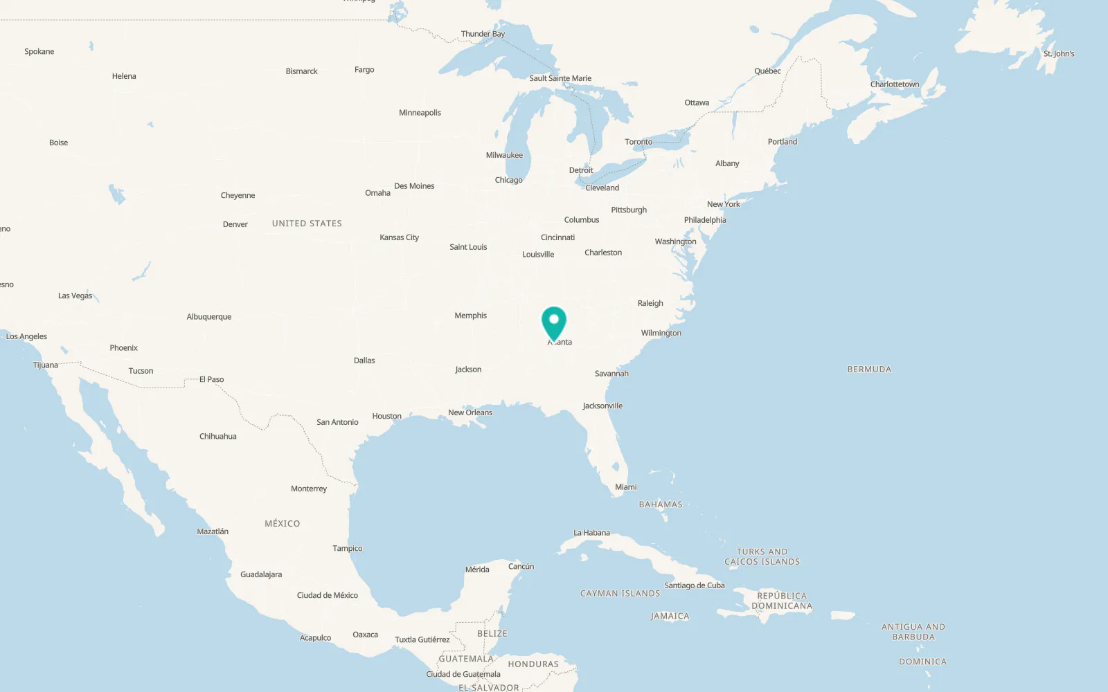 Map of Chattahoochee Hills