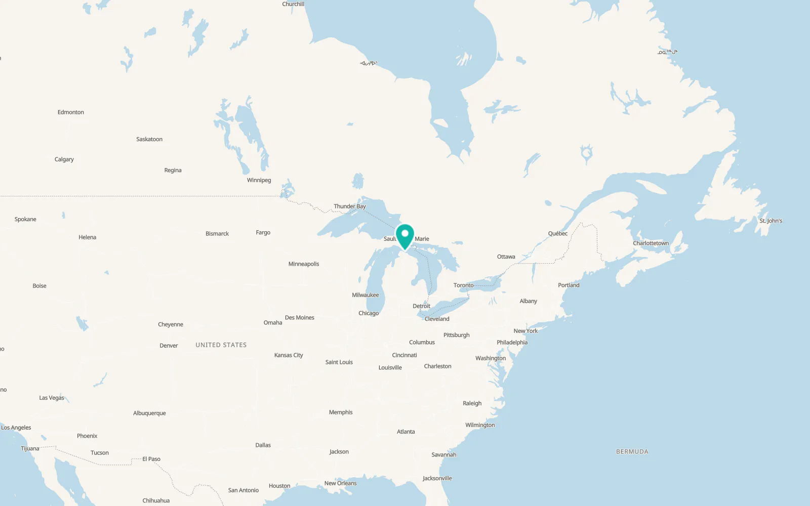 Map of Cheboygan