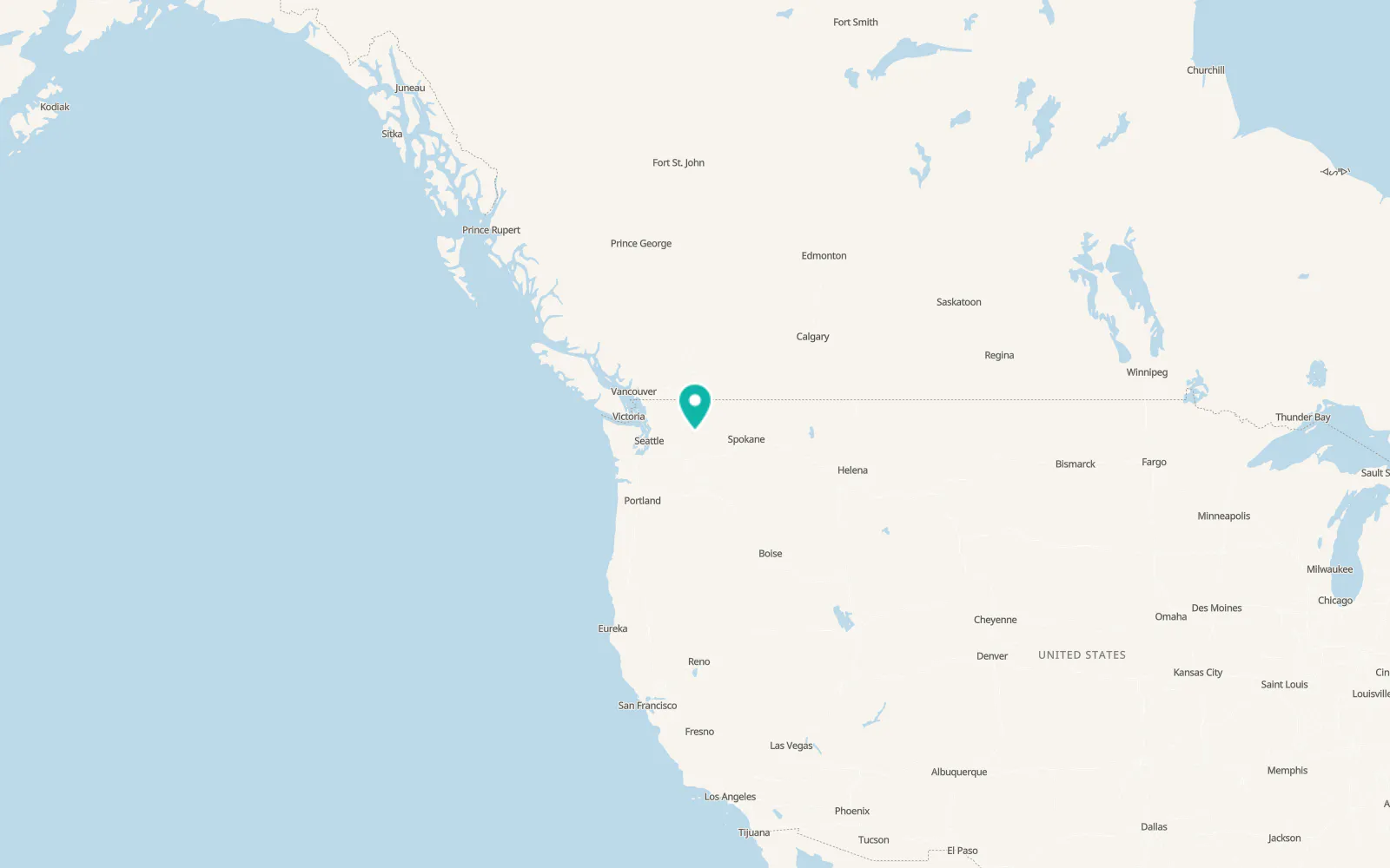 Map of Chelan