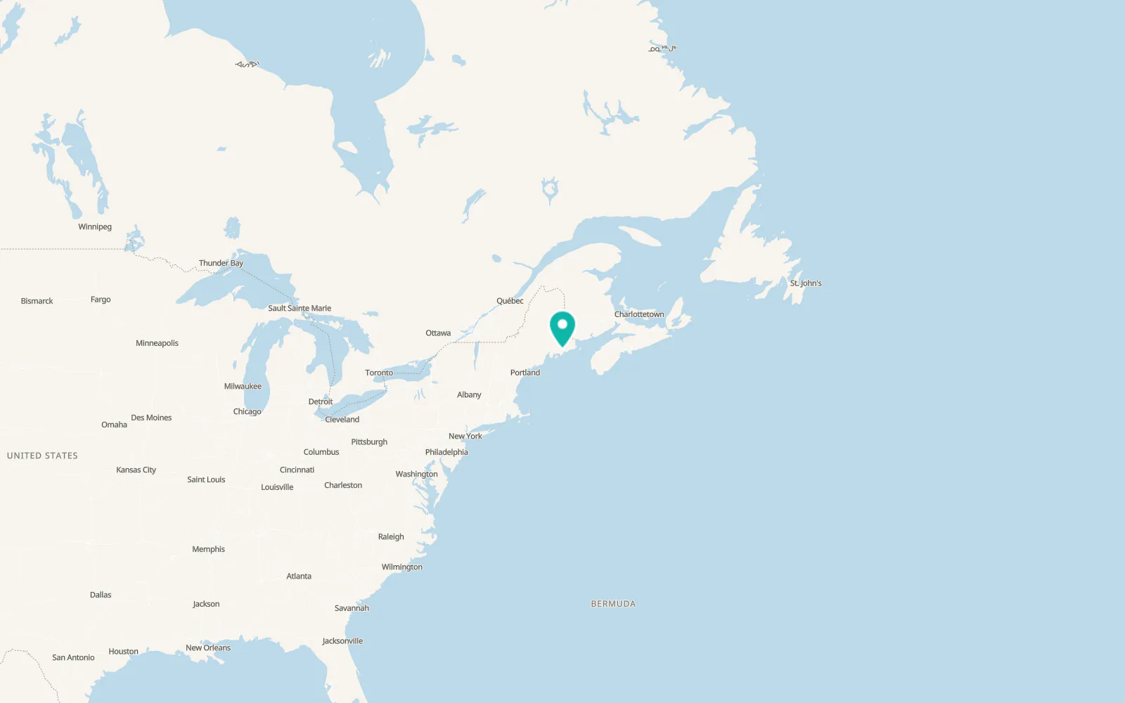 Map of Cherryfield