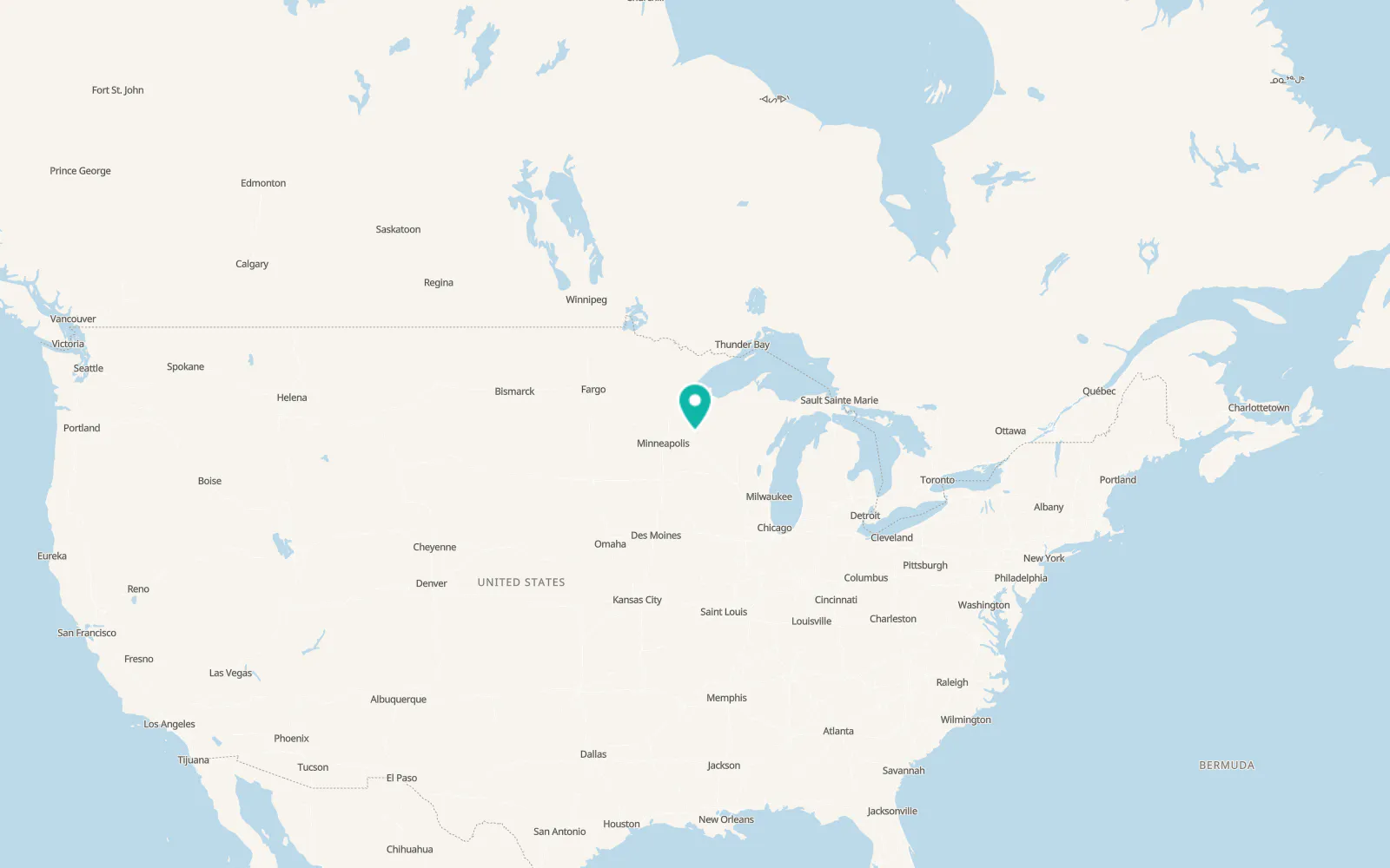 Map of Chetek