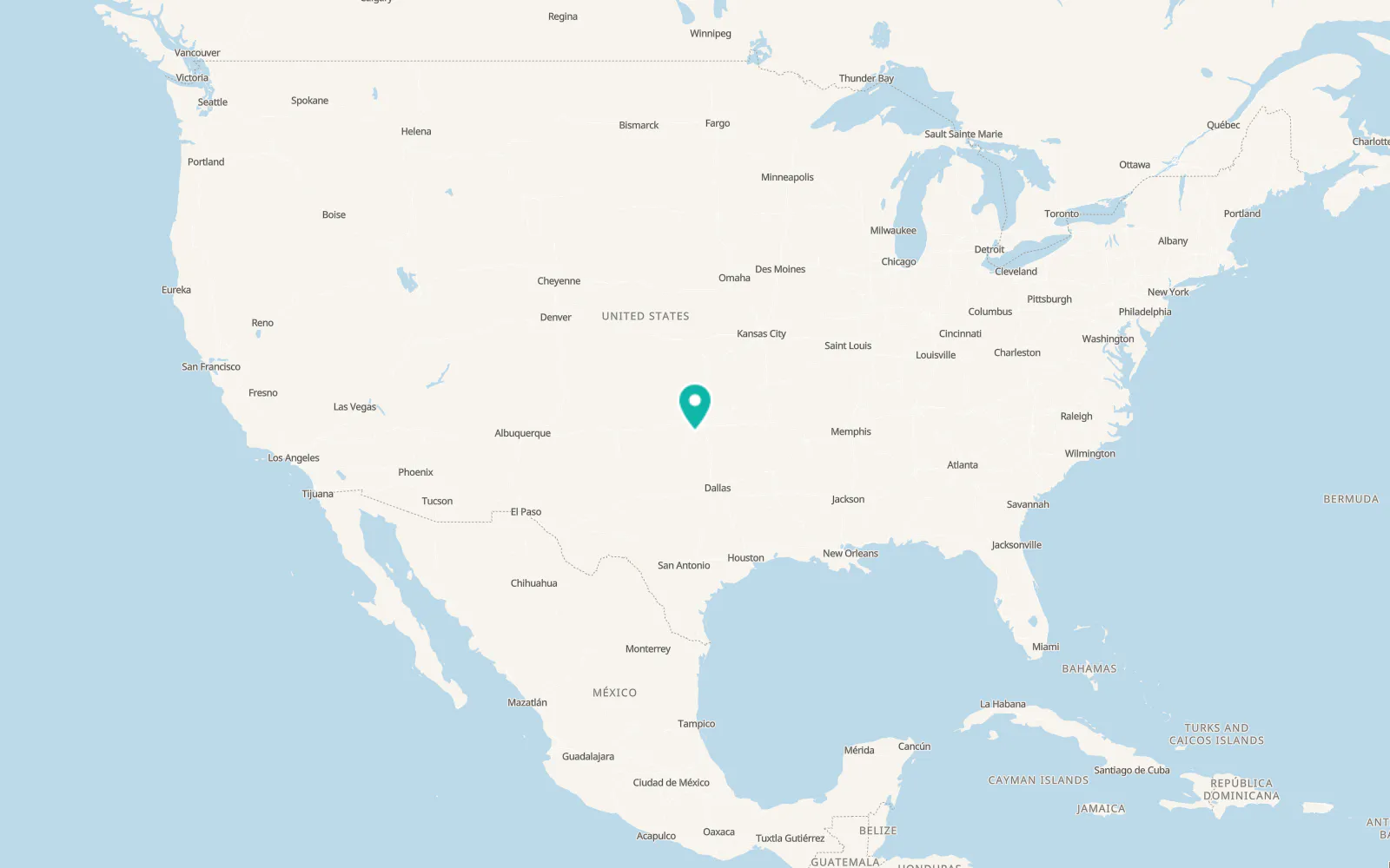 Map of Chickasha