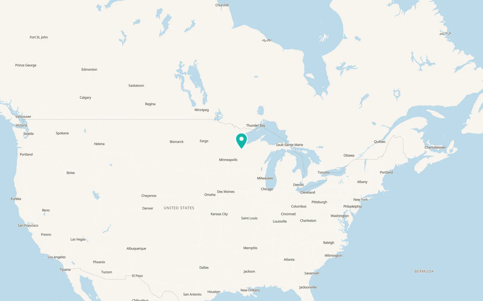 Map of Chief Lake