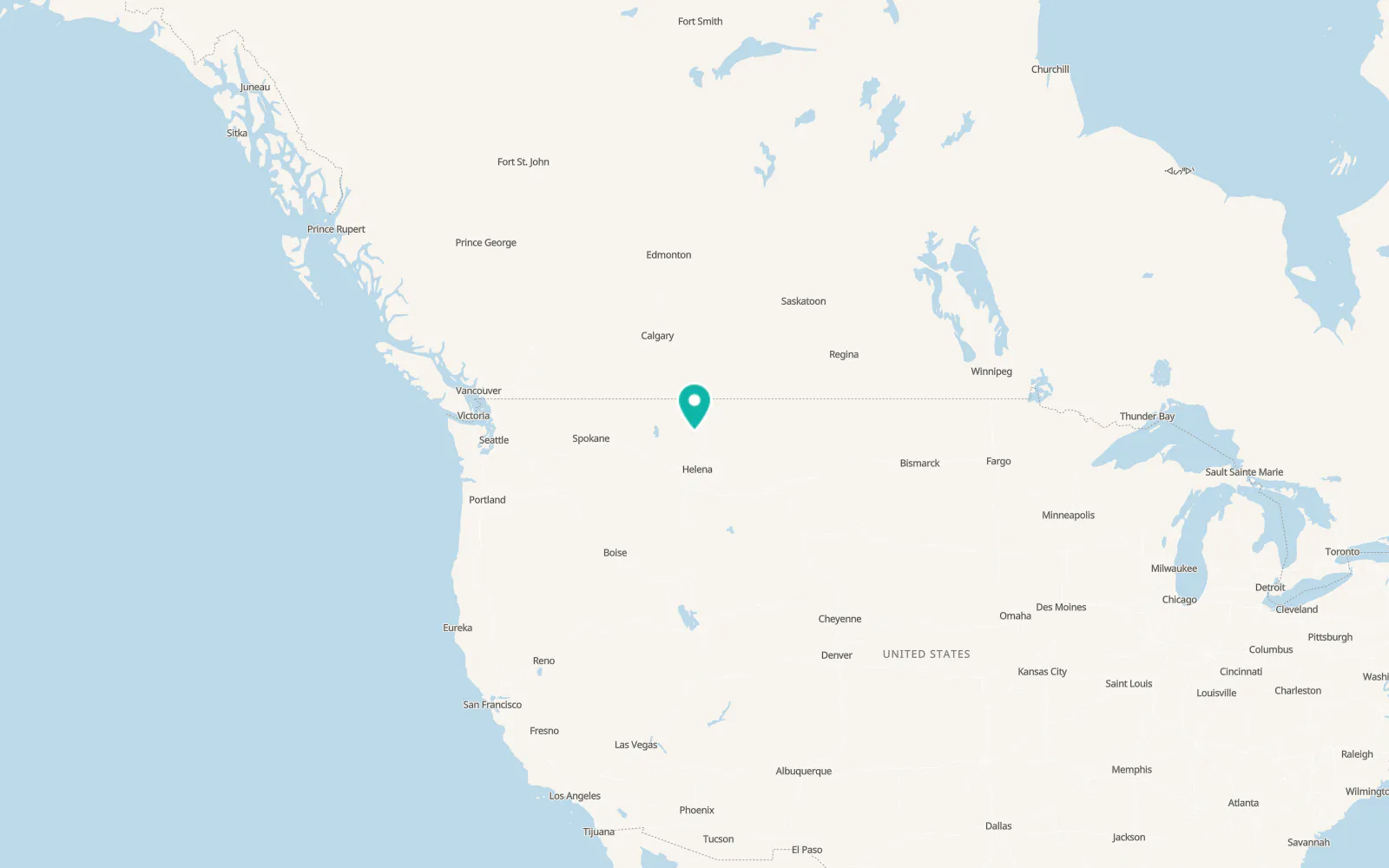 Map of Choteau