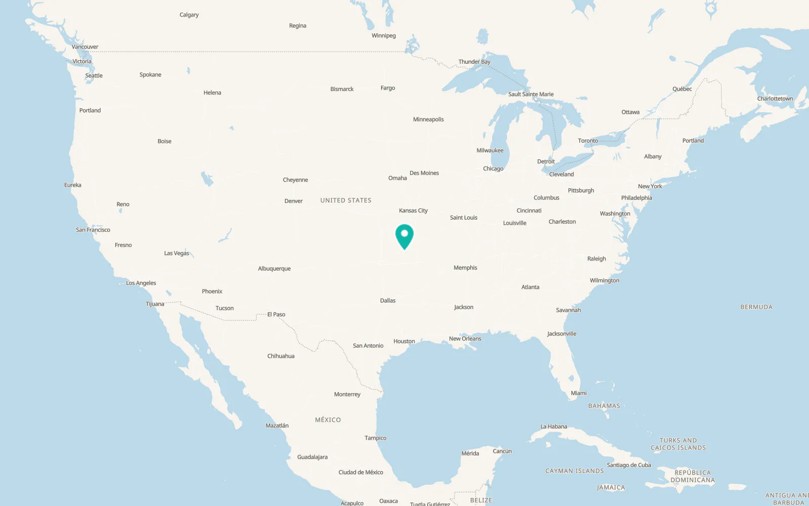 Map of Chouteau