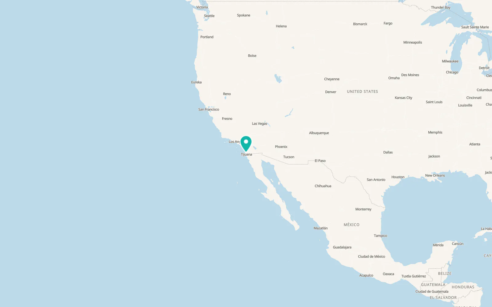 Map of Chula Vista