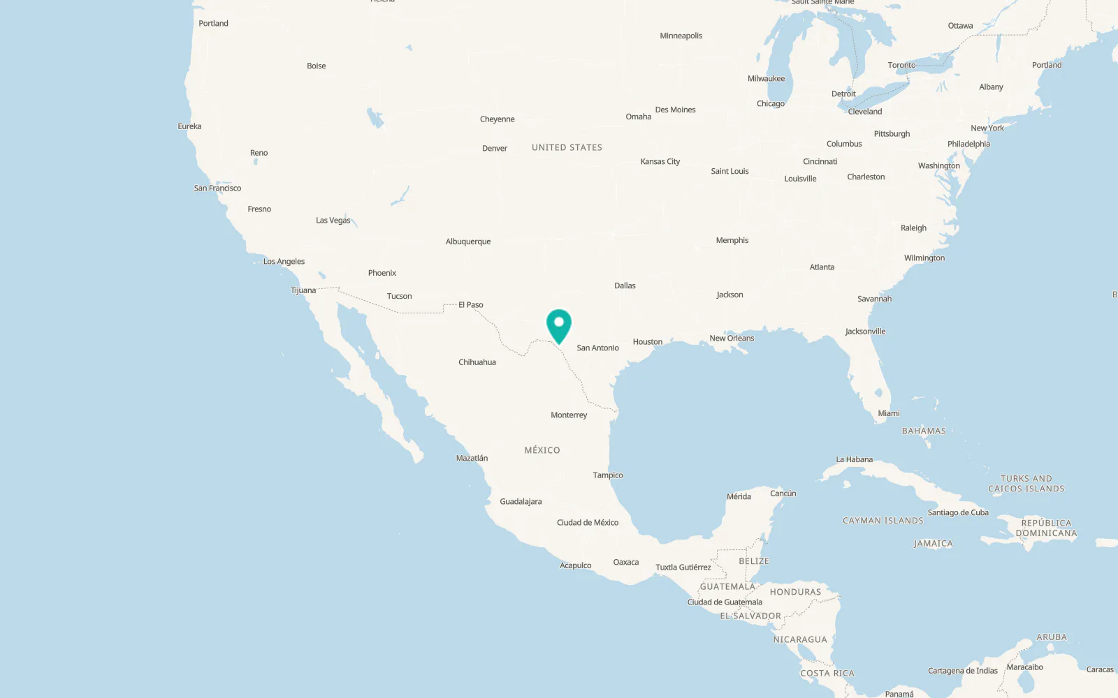Map of Cienegas Terrace