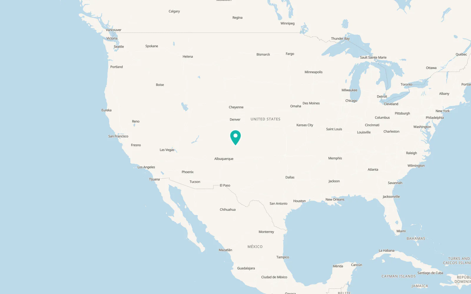 Map of Cimarron