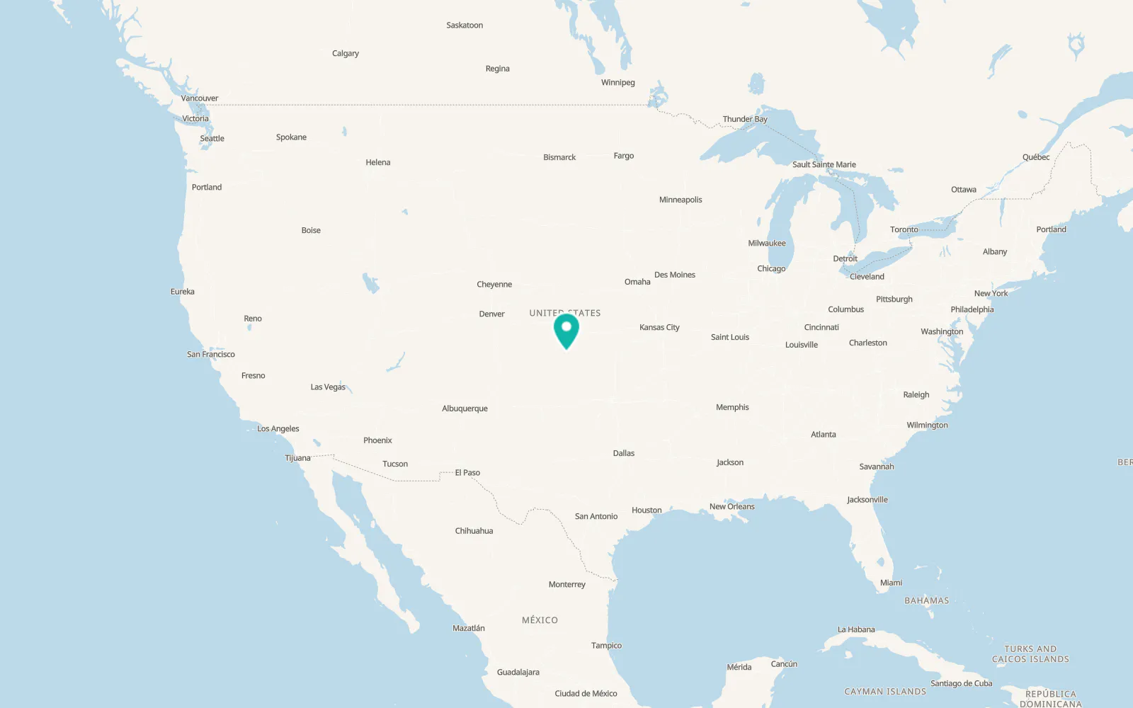 Map of Cimarron