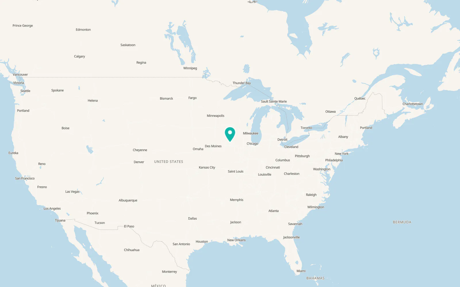 Map of Clarence