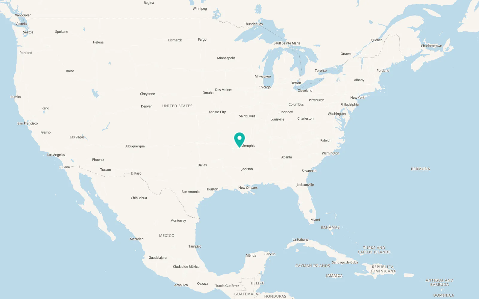 Map of Clarendon