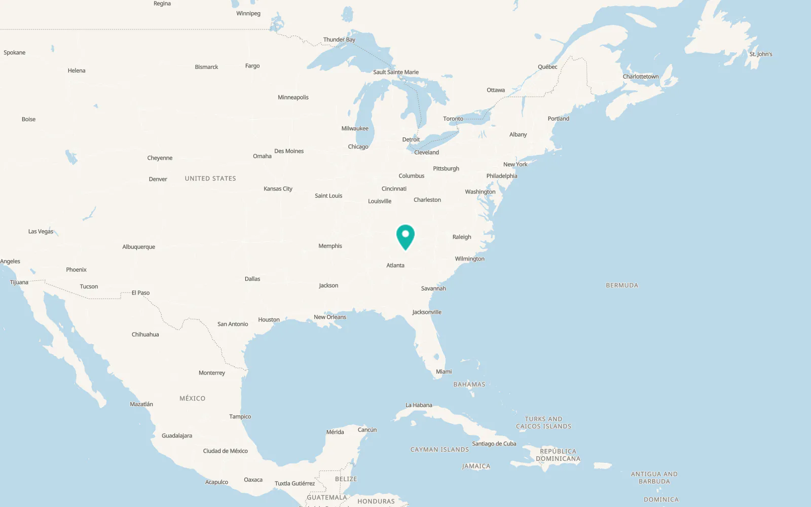 Map of Clarkesville