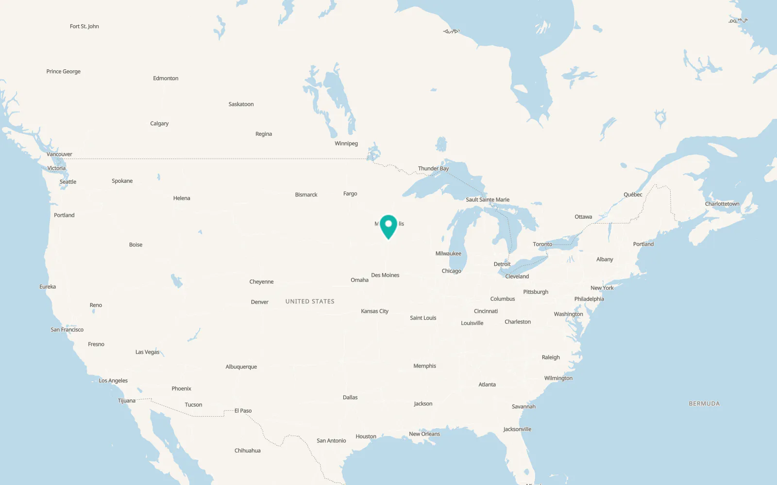 Map of Clarks Grove