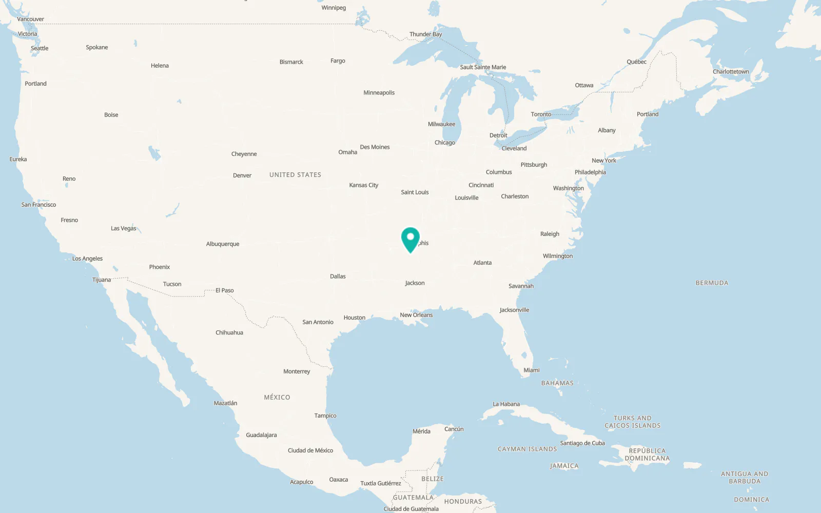 Map of Clarksdale