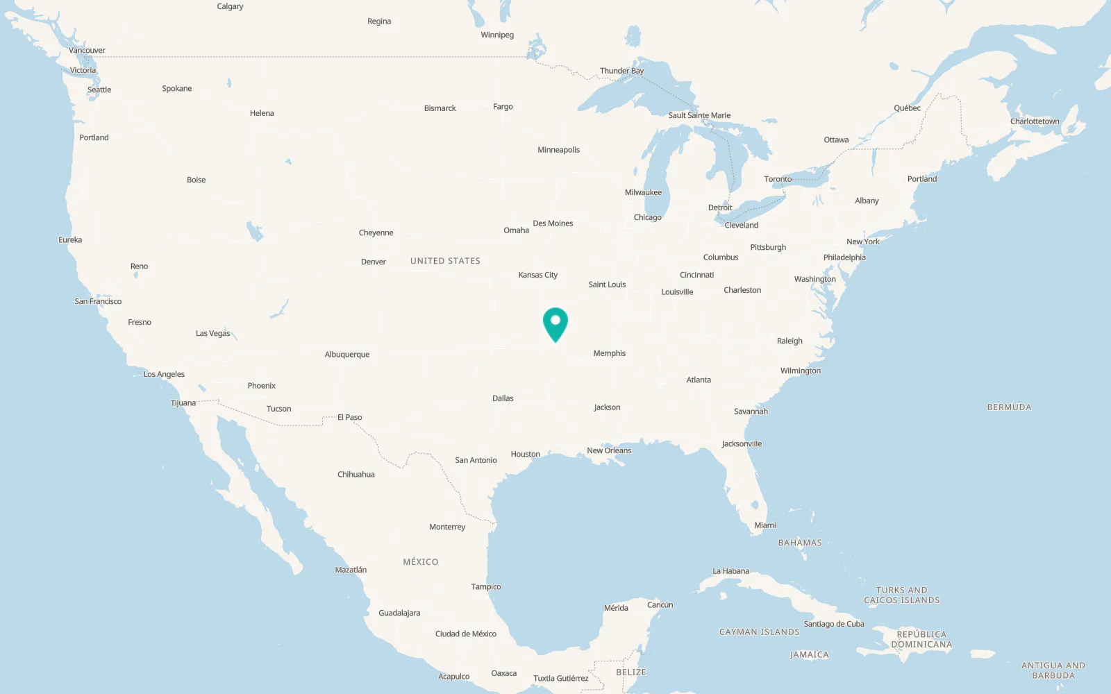 Map of Clarksville