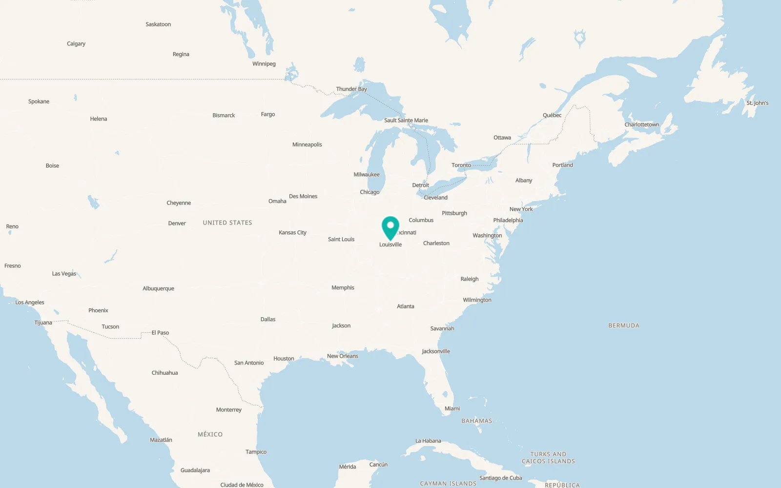 Map of Clarksville