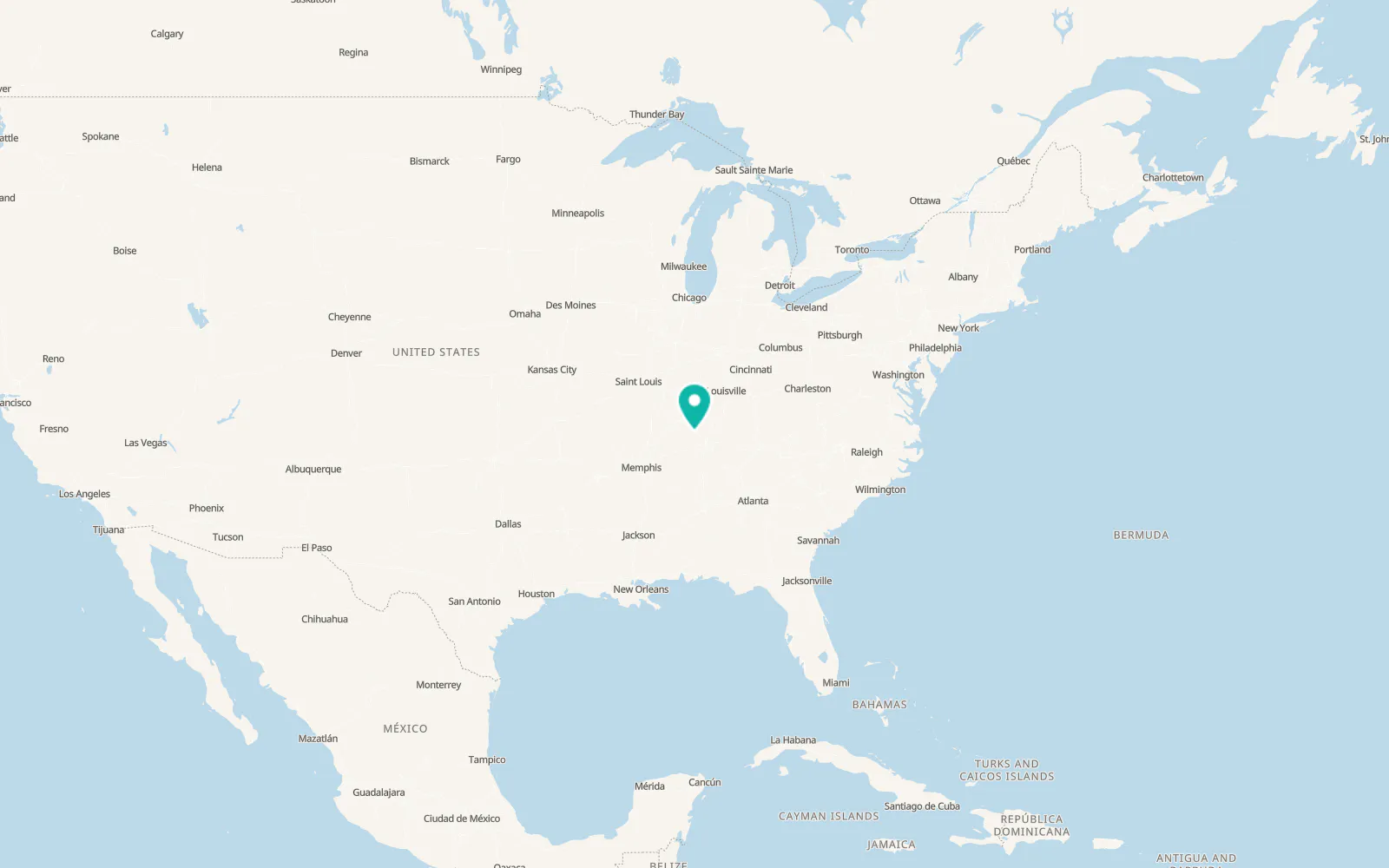 Map of Clarksville