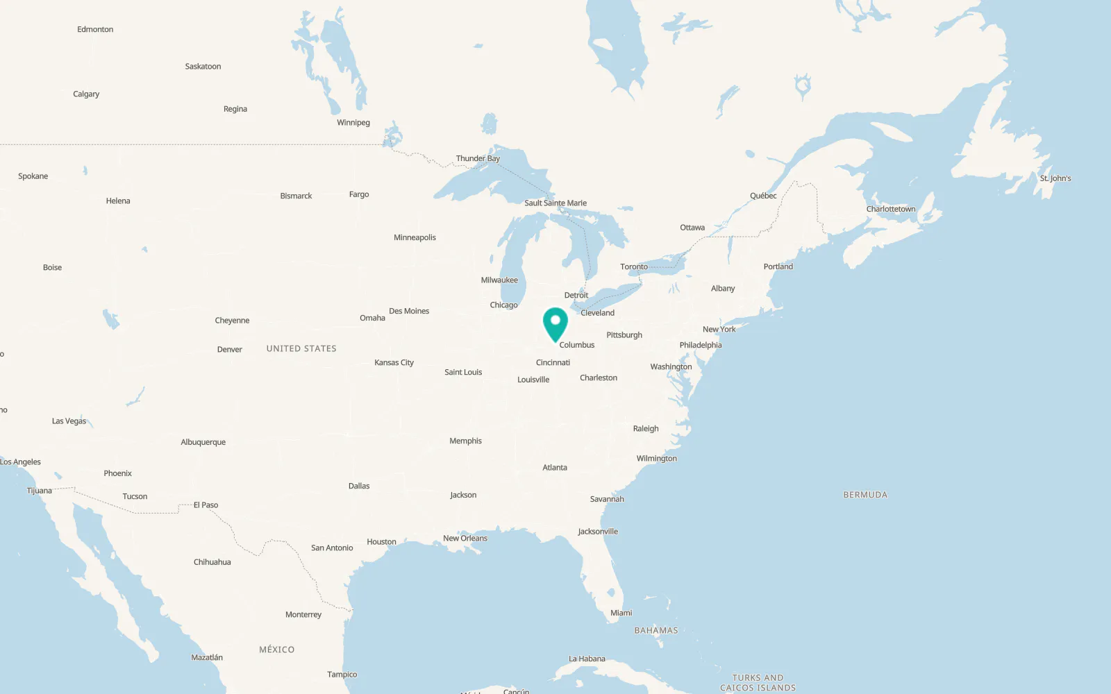 Map of Clayton