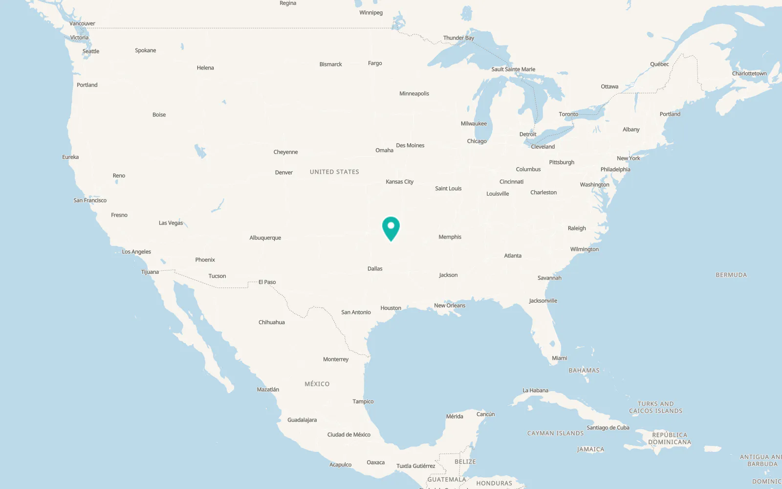 Map of Clayton