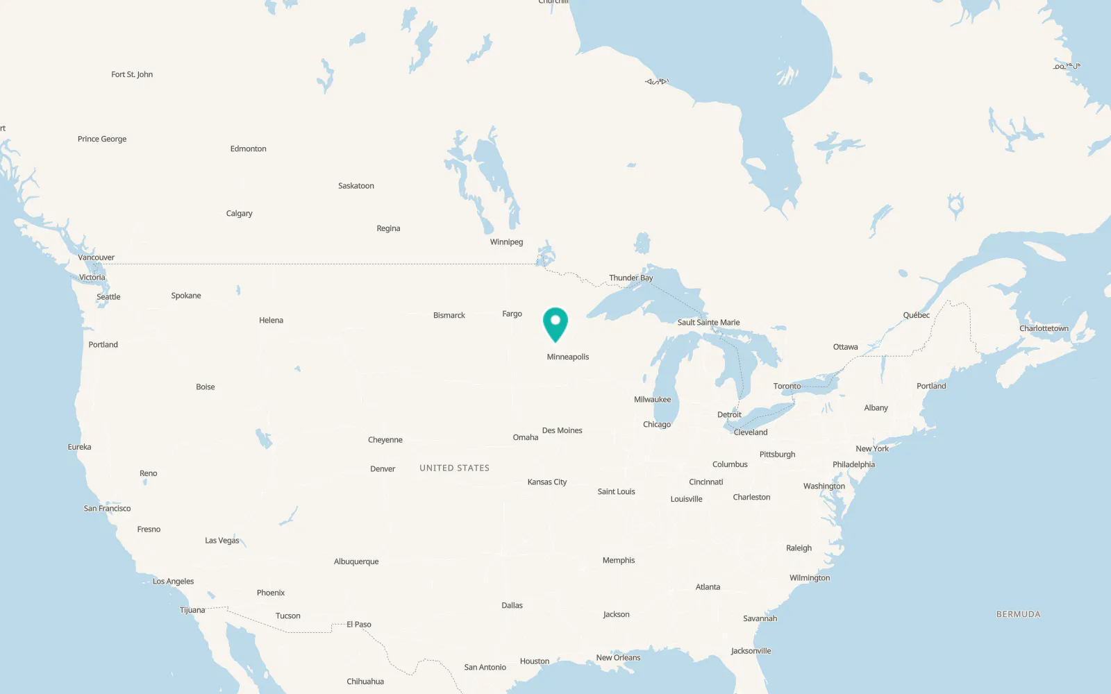 Map of Clearwater