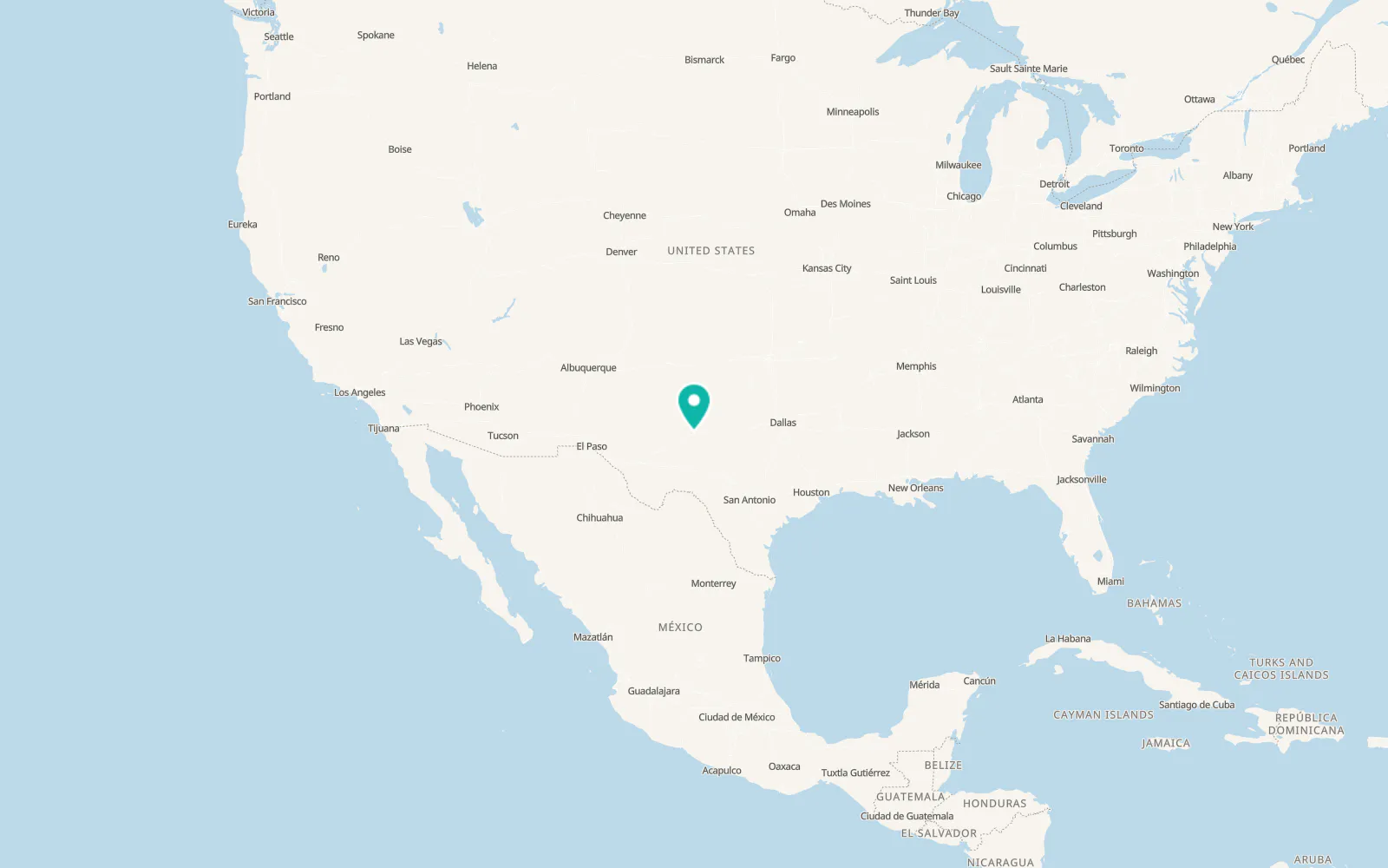 Map of Coahoma