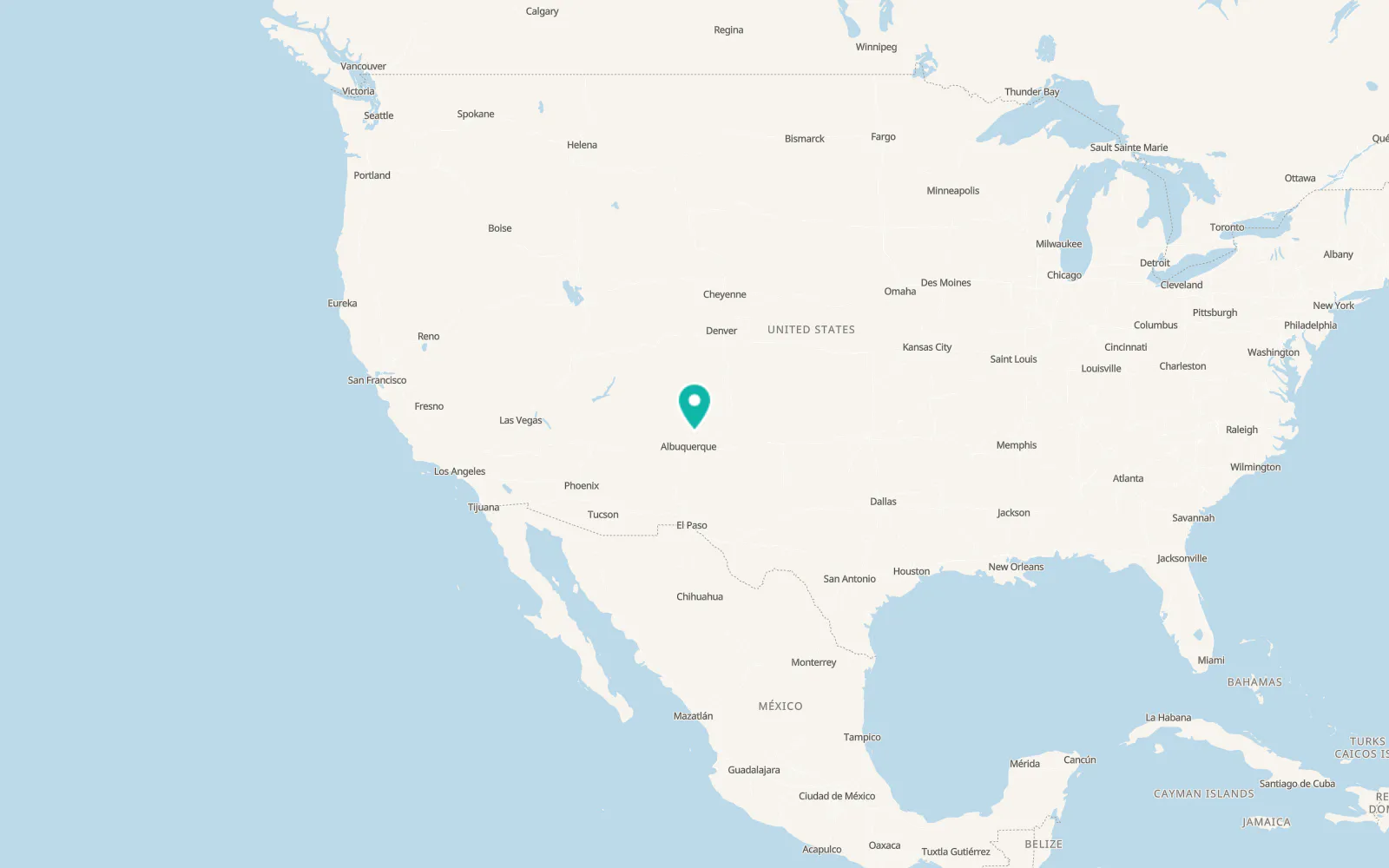Map of Cochiti