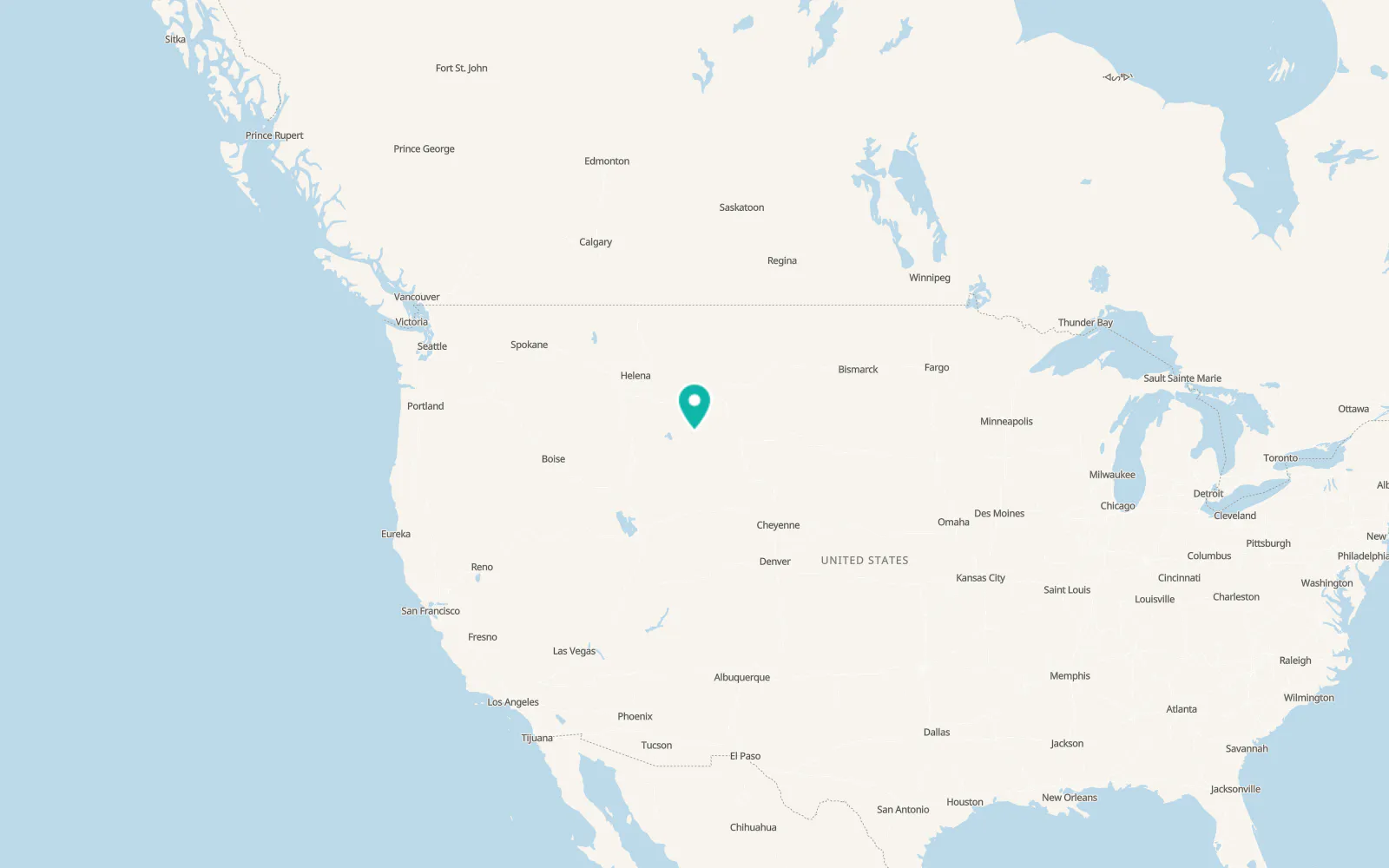 Map of Cody