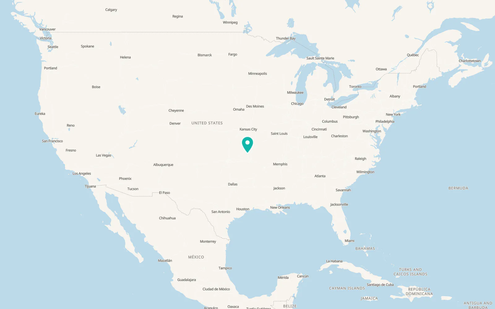 Map of Colcord