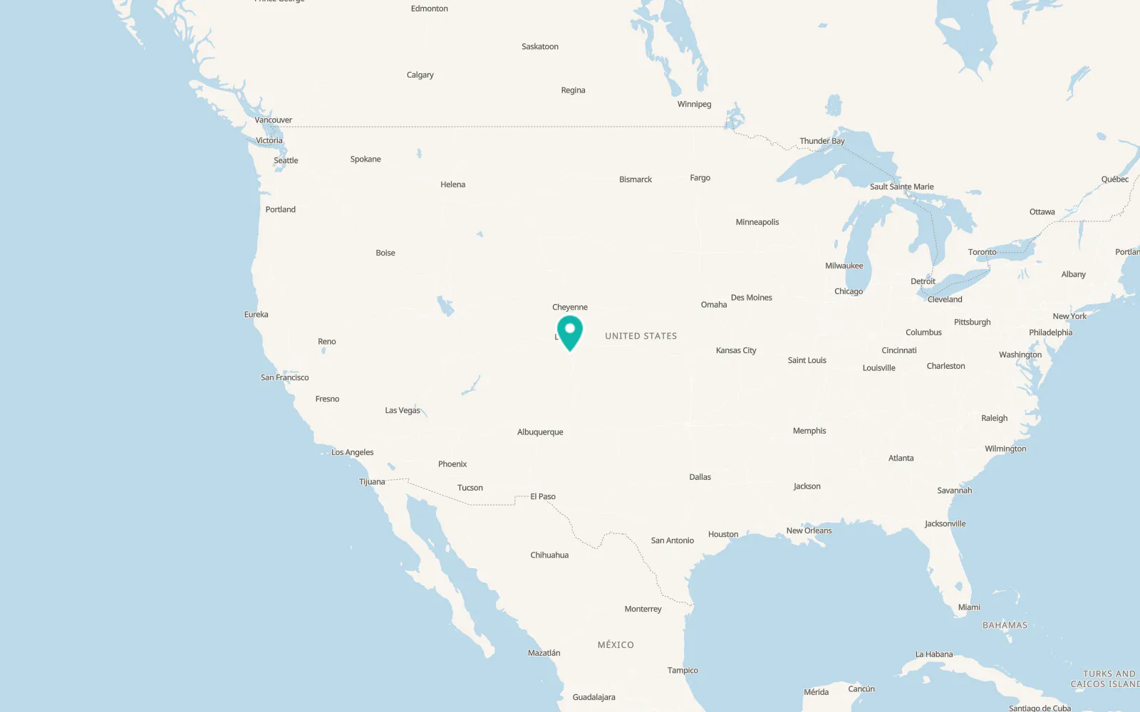 Map of Colorado Springs