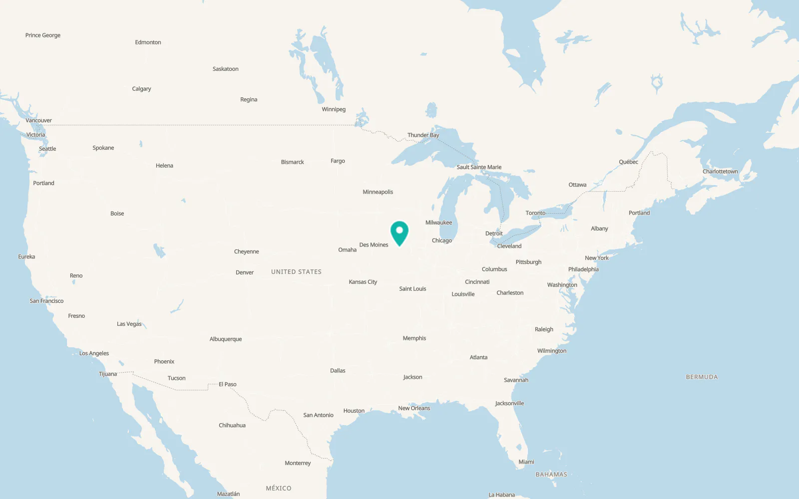 Map of Columbus Junction
