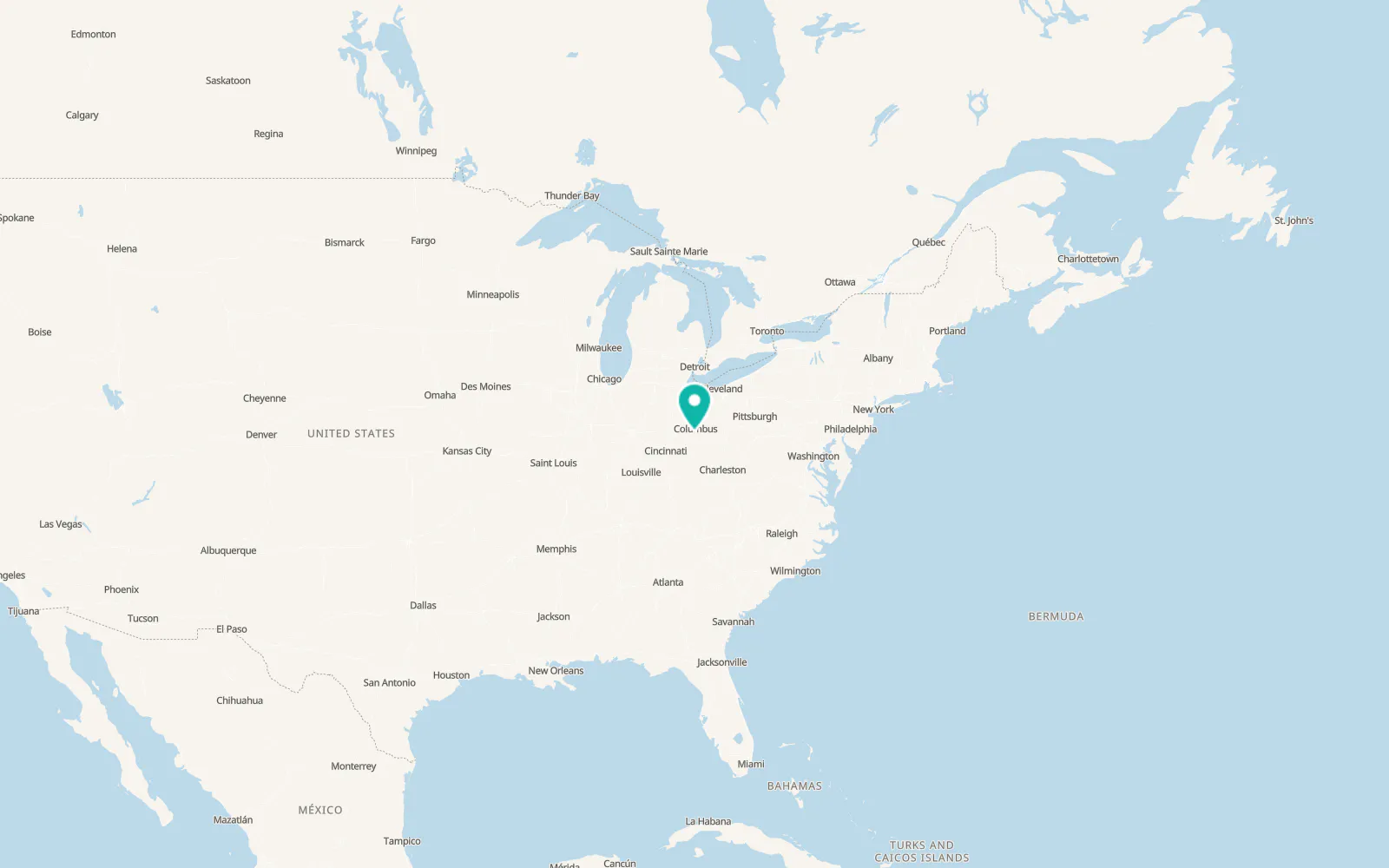 Map of Commercial Point
