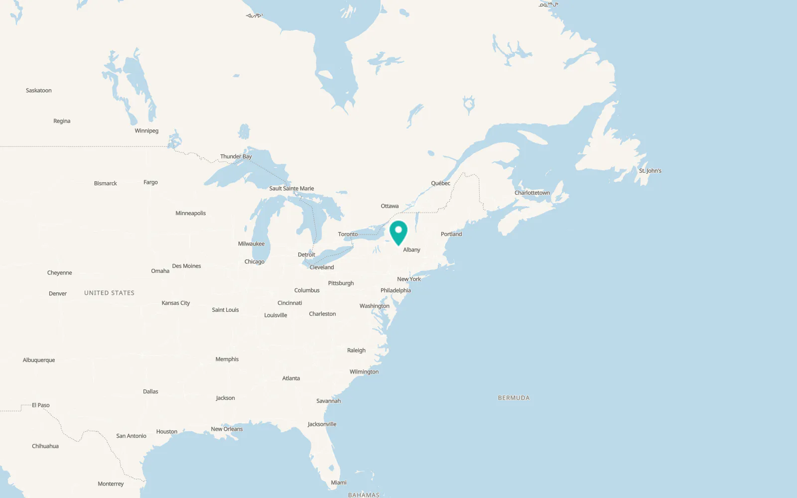 Map of Cooperstown