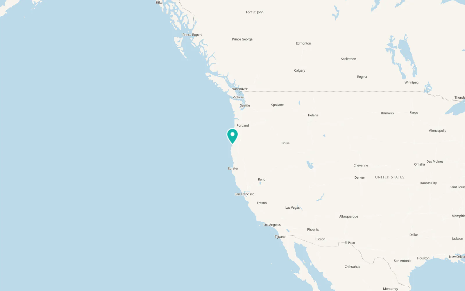 Map of Coos Bay