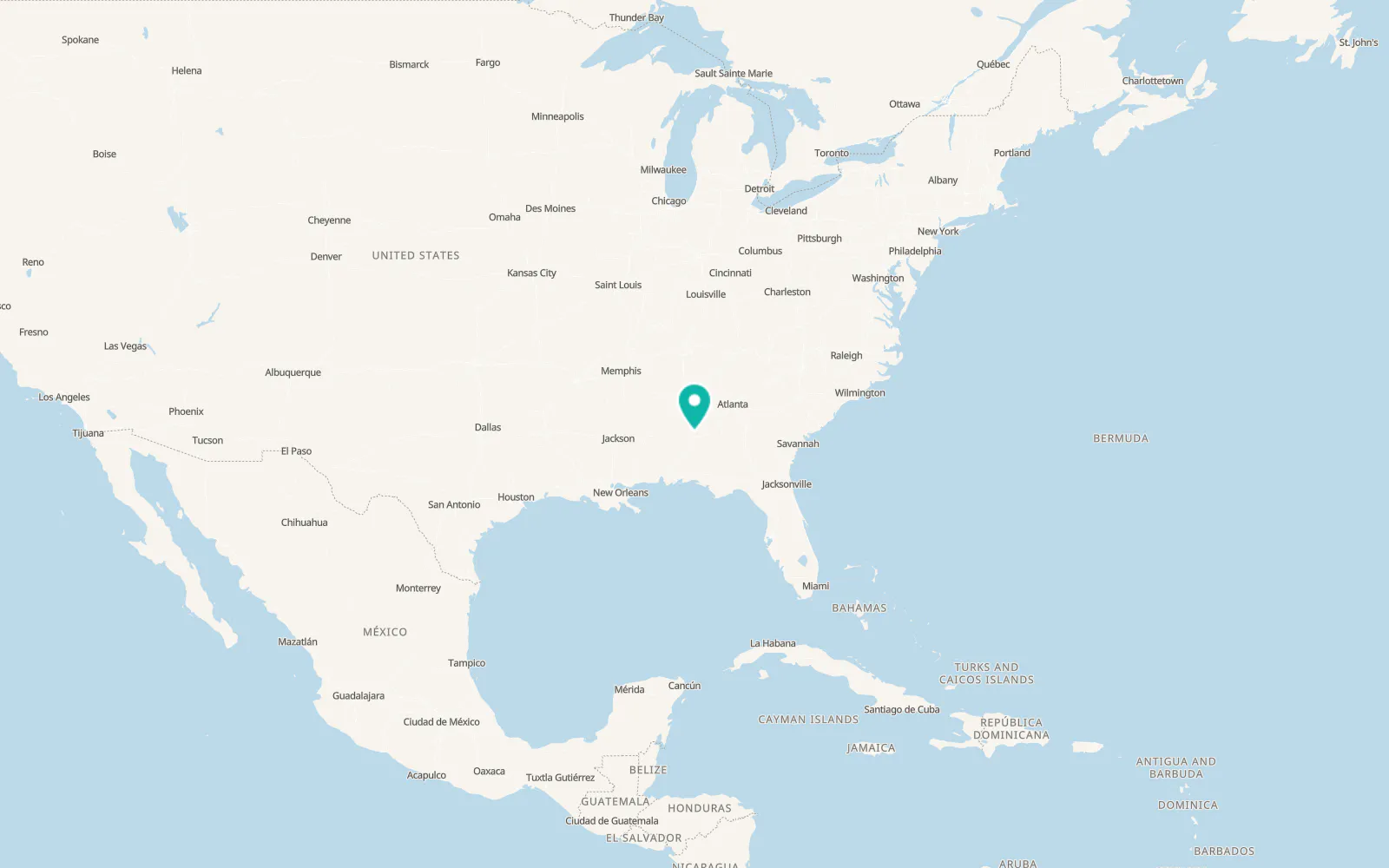 Map of Coosada