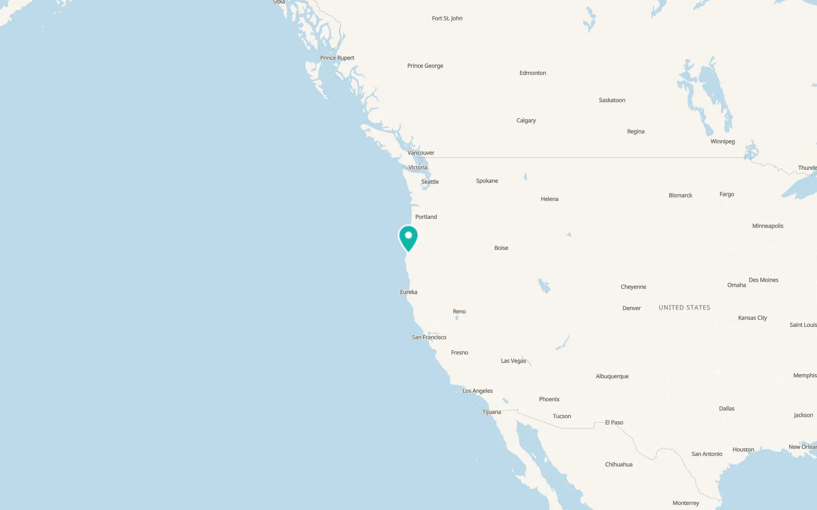 Map of Coquille