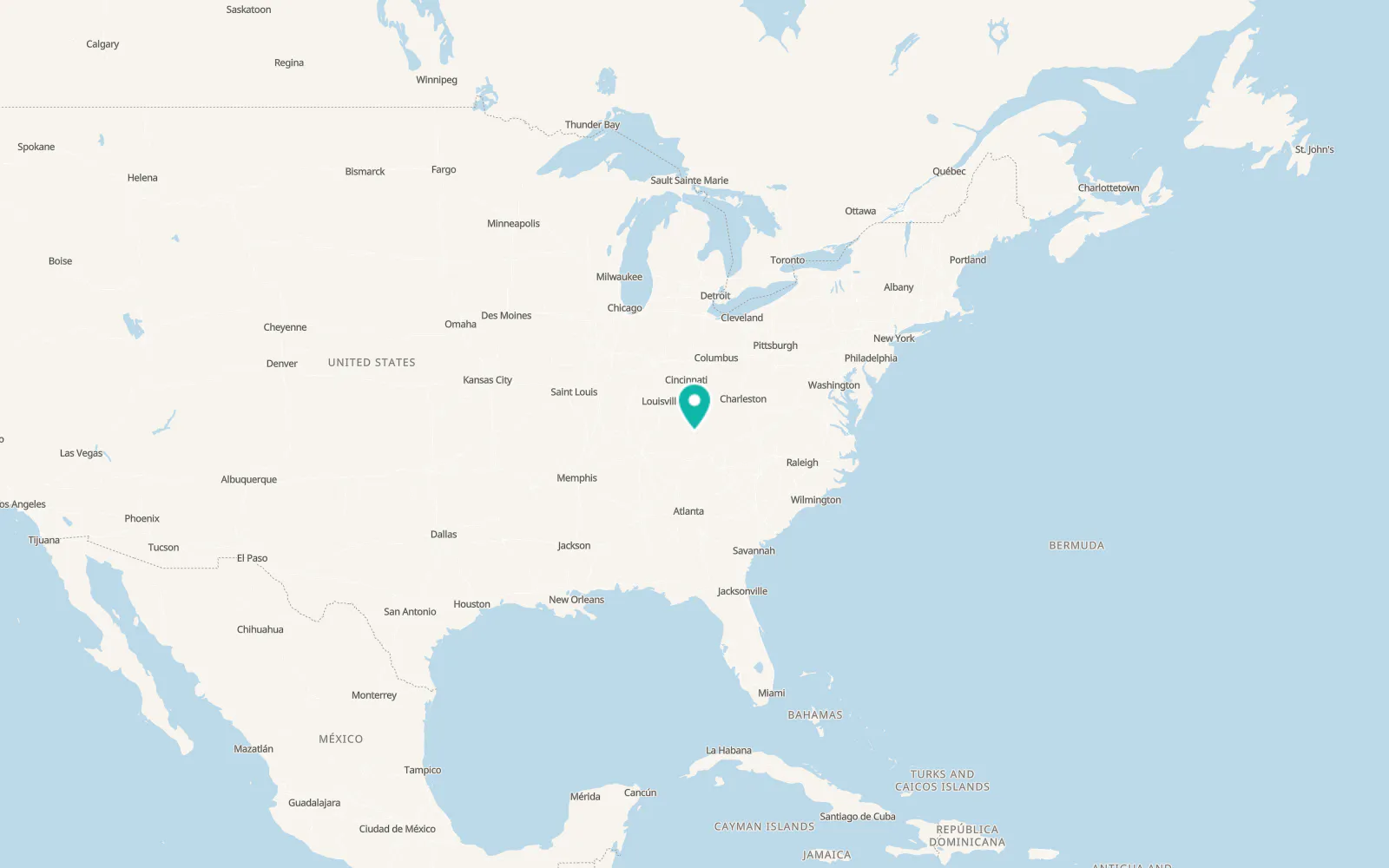 Map of Corbin