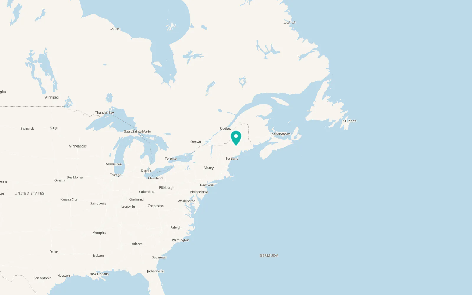 Map of Cornville