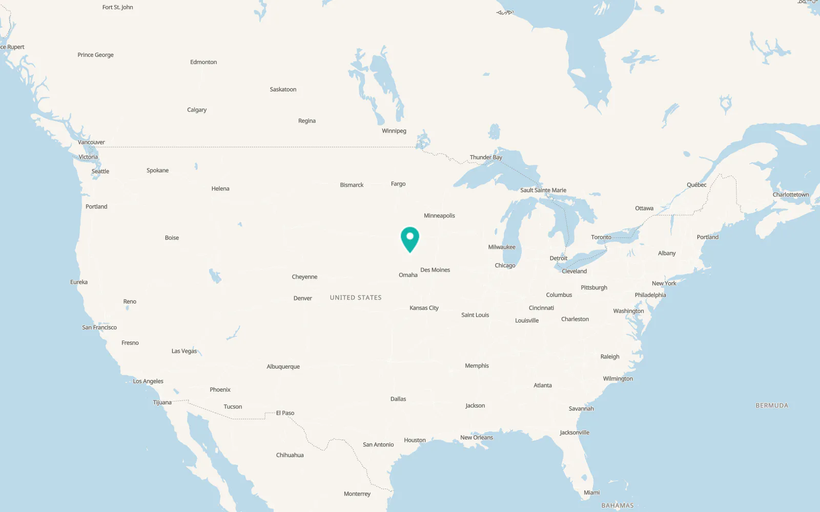 Map of Correctionville
