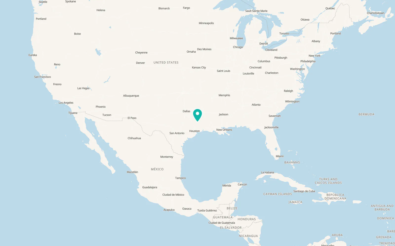 Map of Corrigan