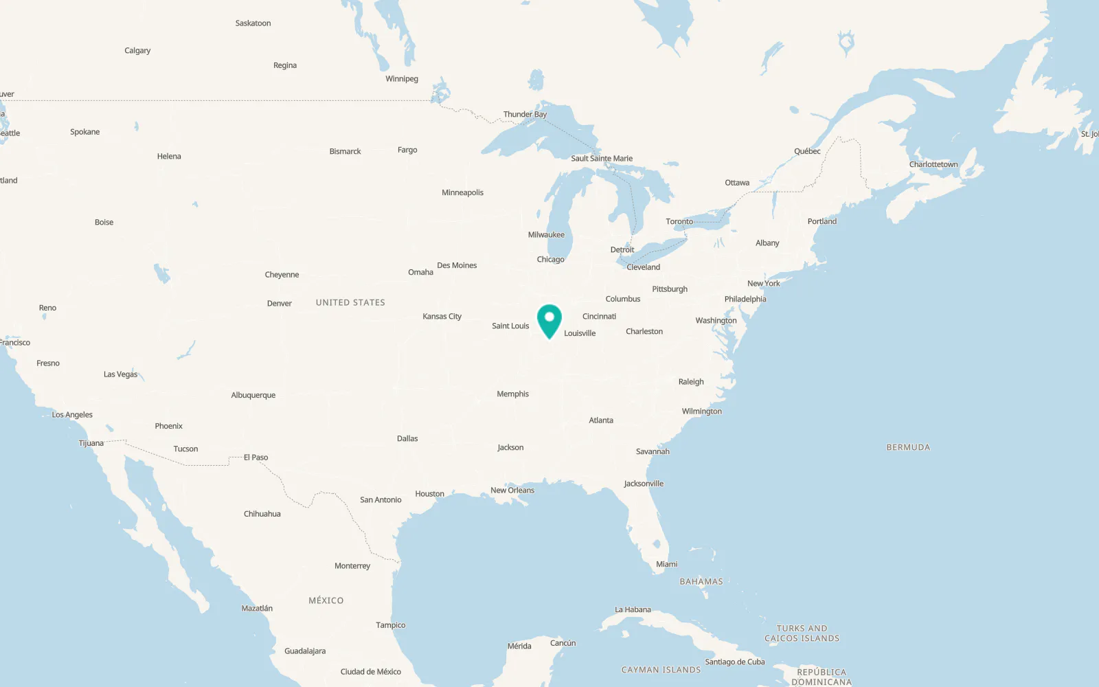 Map of Corydon