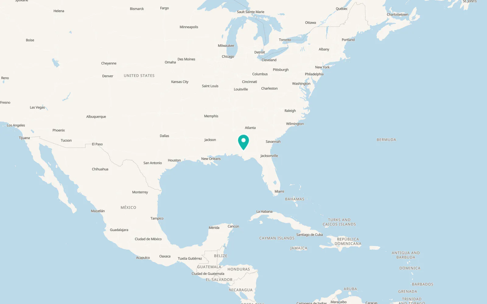 Map of Cottondale